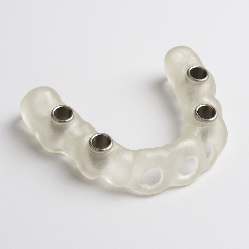 サージカルガイドを使用し、安全で正確な手術を。